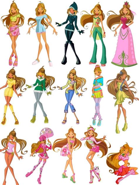 flora winc|winx club flora all outfits.